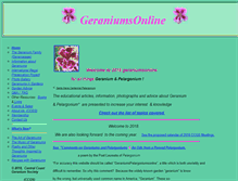 Tablet Screenshot of geraniumsonline.com